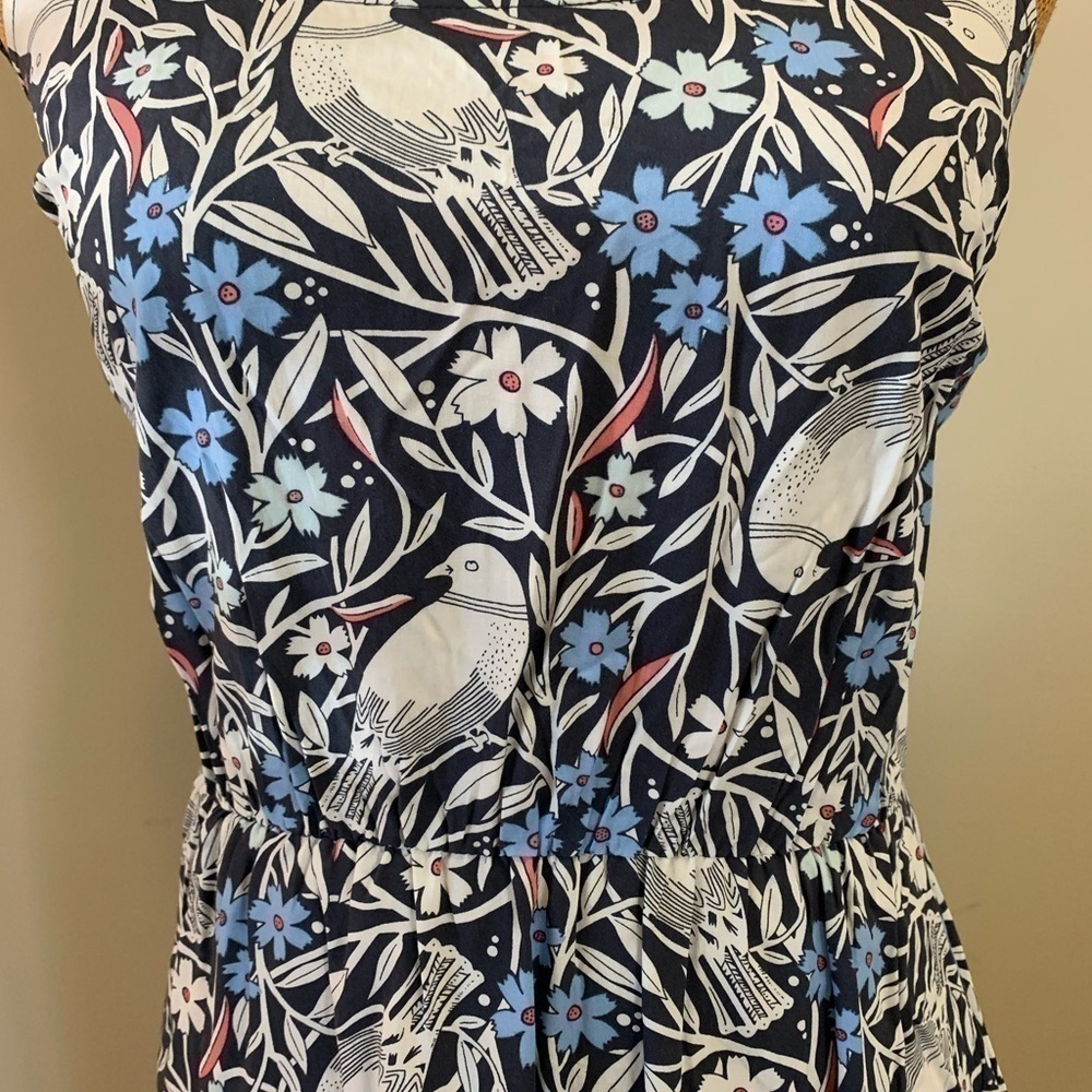 Old Navy Floral Bird Print Sundress Womens XS Mini Dress Adjustable Straps - Picture 3 of 5